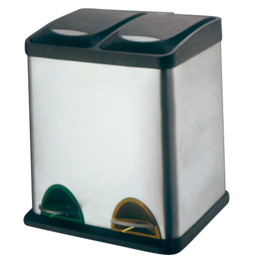 KRISBOW WASTE BIN TWO COMPARTMENT 2 PEDAL