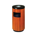 KRISBOW DUSTBIN ROUND ARTIFCIAL WOOD 40XH 75.5CM