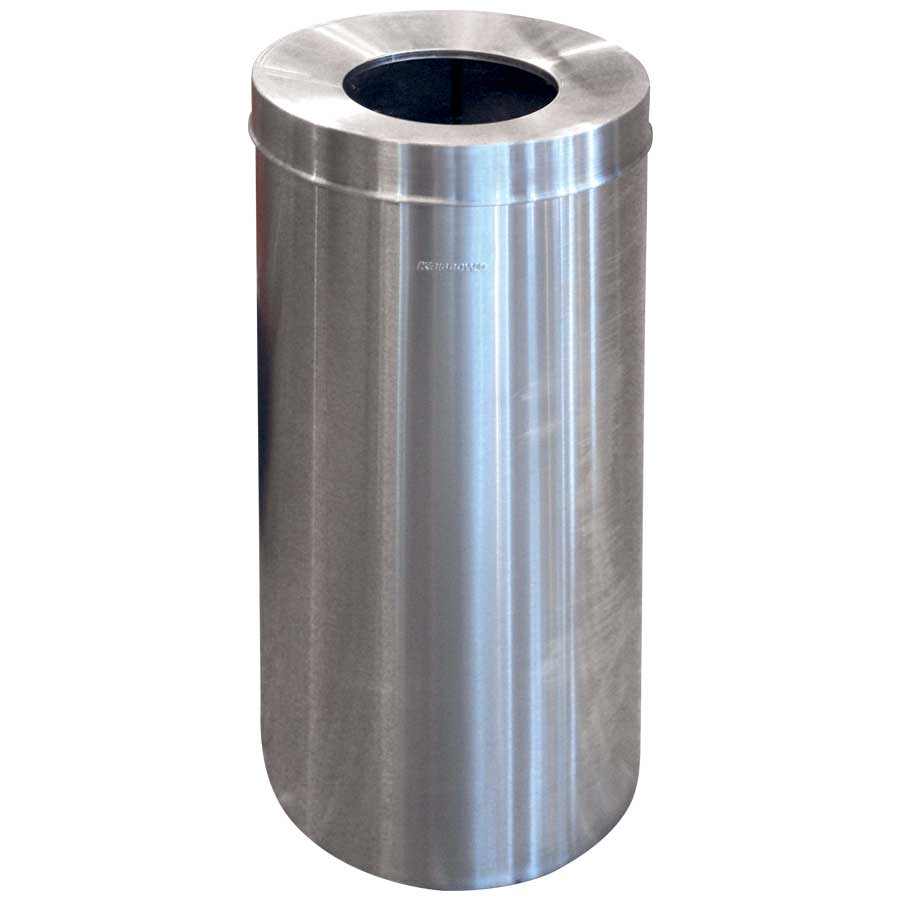 KRISBOW DUST BIN ROUND STAINLESS STEEL 25XH60CM