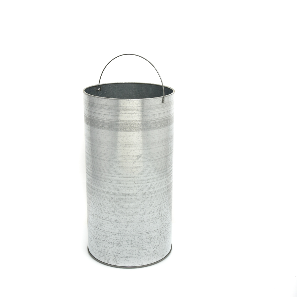 KRISBOW DUST BIN ROUND STAINLESS STEEL 30XH65CM