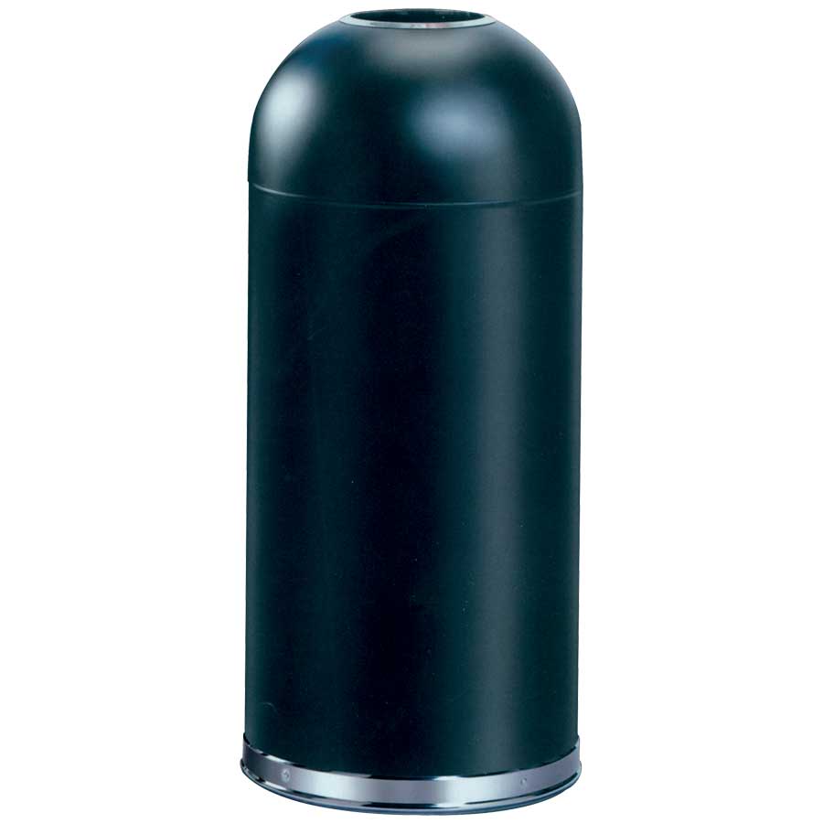 KRISBOW BULLET WASTE BIN ROUND 100L BLACK