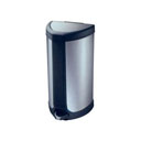 KRISBOW WASTE BIN HALF ROUND MATT 35L WITH PEDAL