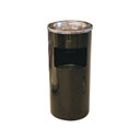 KRISBOW DUST BIN ROUND AHTRAY BLACK 30X65CM