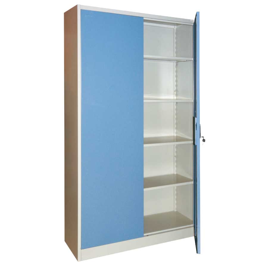 KRISBOW FILE CABINET 4 SHELF SWING BLUE