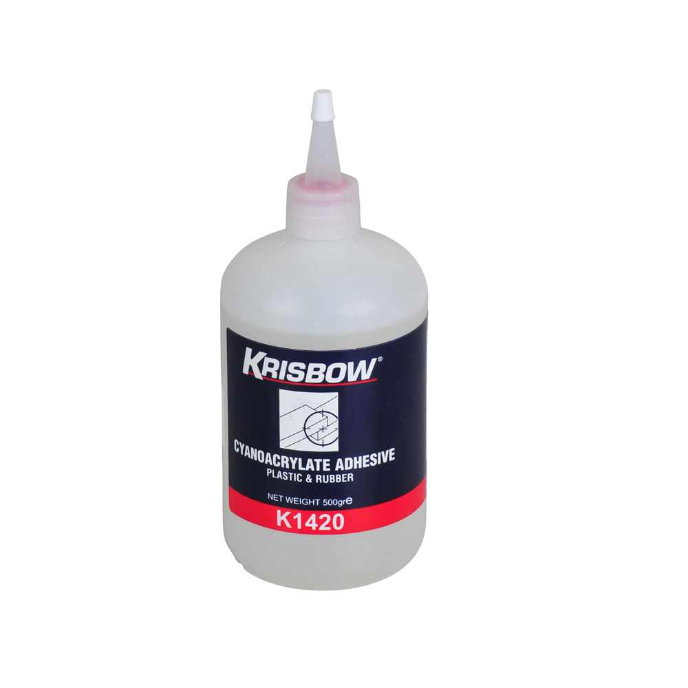 KRISBOW BOND PLASTIC & RUBBER CA 500G K1420