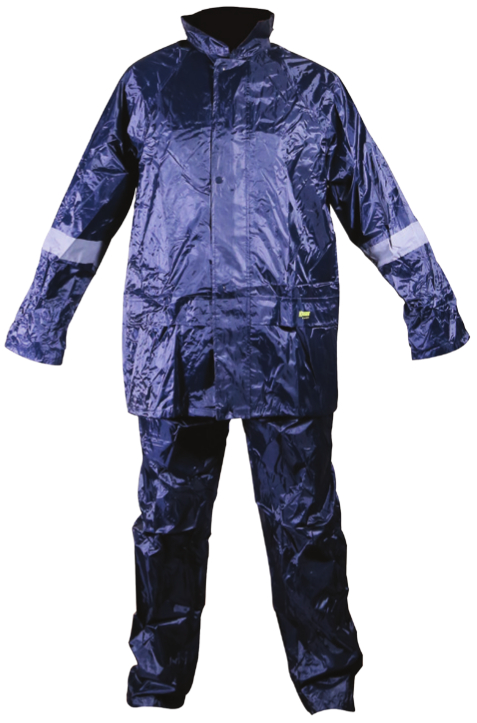 KRISBOW RAINSUIT PVC (M) BLUE NAVY SRRS11