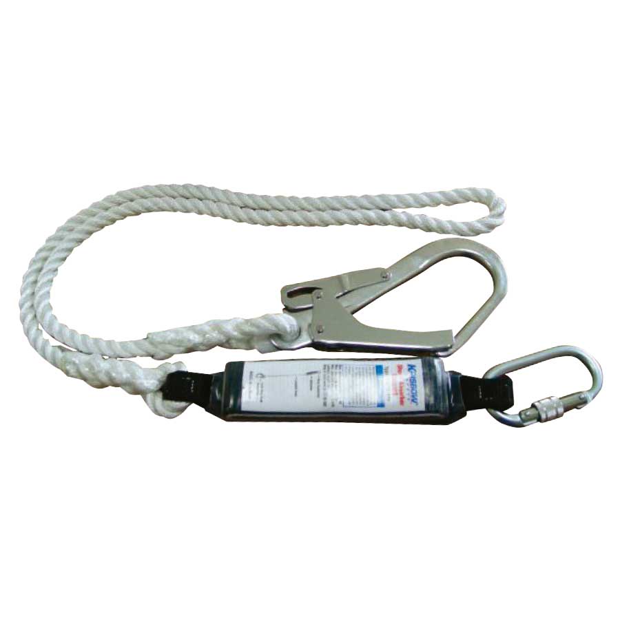 KRISBOW LANYARD ROPE W/ ABSORBER SRFA200