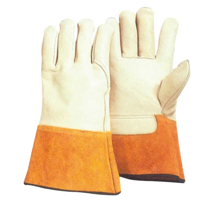 KRISBOW GLOVE WELDING TIG LTR 12IN GOLD SRSG302