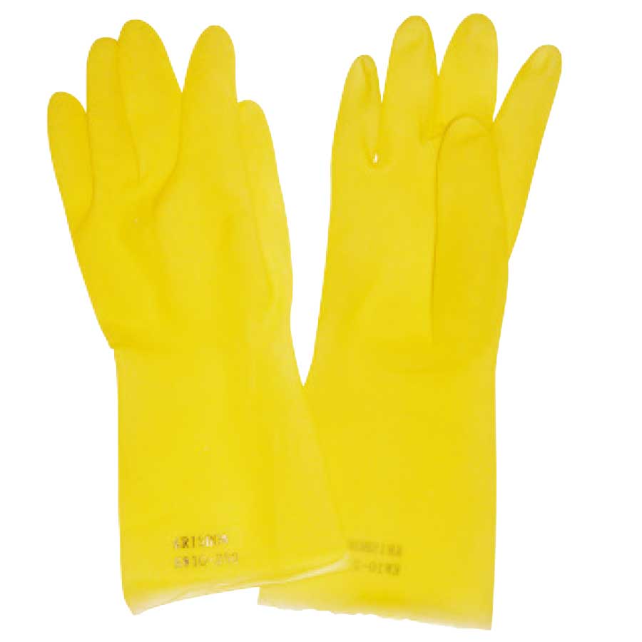 KRISBOW GLOVE LATEX YELLOW (L) SRSG404