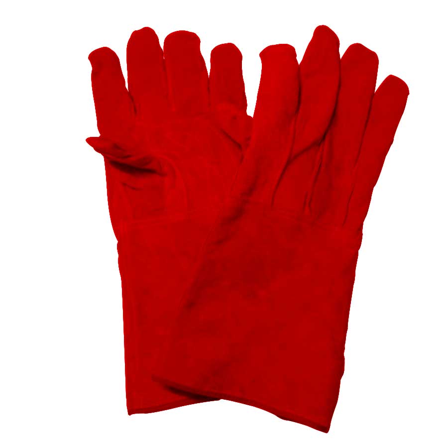 KRISBOW GLOVE WELDING 14IN LTR RED SRSG301