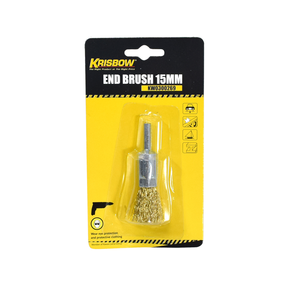 KRISBOW END CUP BRUSH 15MM IRAEB1