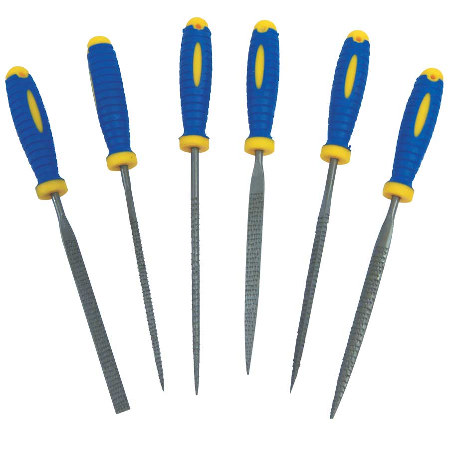 KRISBOW NEEDLE RASP FILE SET 160MM 6PCS LRNFS3