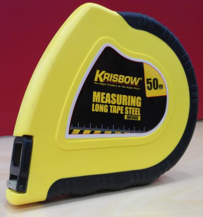 KRISBOW MEASURING LONG TAPE 50M STEEL LRMTS50