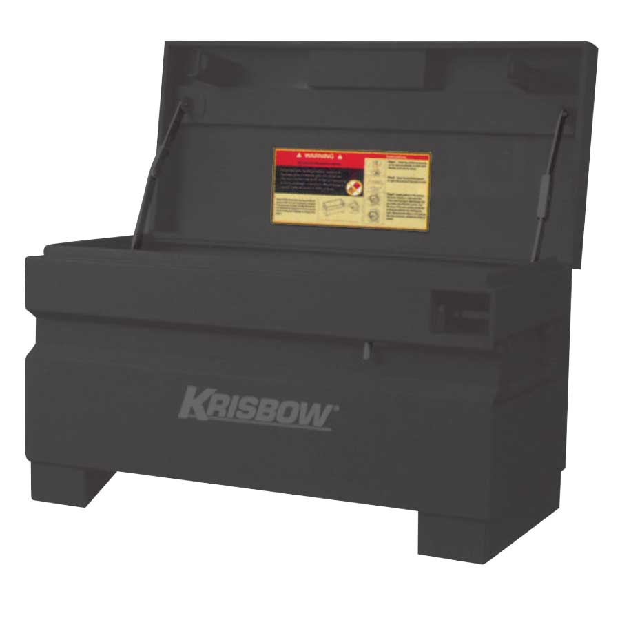 KRISBOW JOBSITE BOX 91X43X54CM BLACK RED LPJSB2