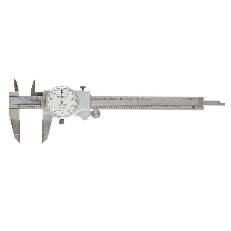 MITUTOYO DIAL CALIPER 0-12/0.001IN 505-714