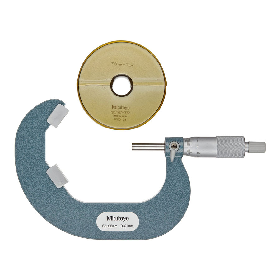 MITUTOYO V ANVIL MICROMETER 65-85/0.01MM 114-124