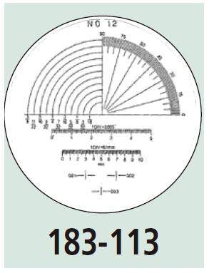 MITUTOYO SCALE RETICLE 183-113