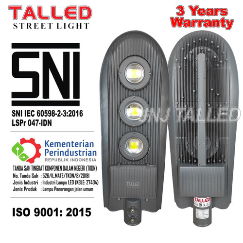 LAMPU JALAN PJU TALLED GRAY COBRA LED CHIP BRIDGELUX JNJ TALLED