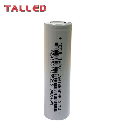 BATTERY 18650 SEOUL TAPOW MAX 3400 MAh 3.7V