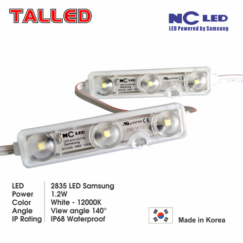 LAMPU MODULE LED 3 MATA NC LED SAMSUNG 2835 DOVE 1.2W MADE IN KOREA