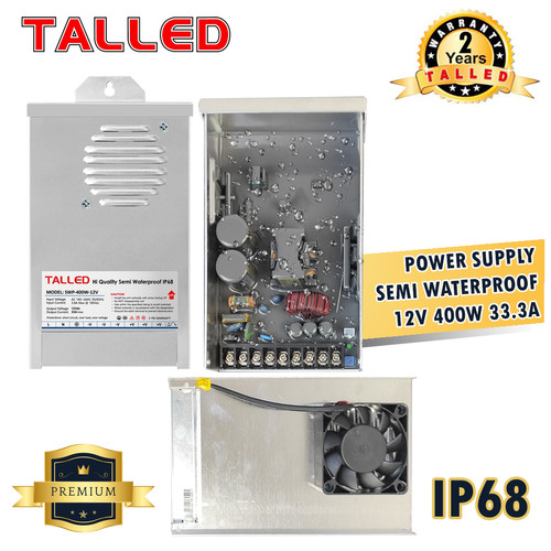 POWER SUPPLY 12V 33.3A 400W SEMIWATERPROOF/OUTDOOR TALLED