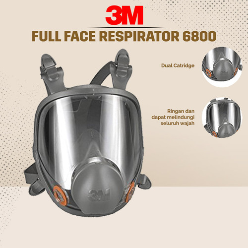 3M DOUBLE RESPIRATOR 6800