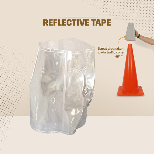 REFLECTIVE TAPE Kerucut Lalu Lintas / Traffic Cone 45 cm