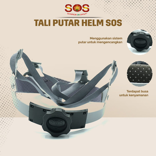 TALI PUTAR HELM PROYEK MERK SOS INNER FASTRACK