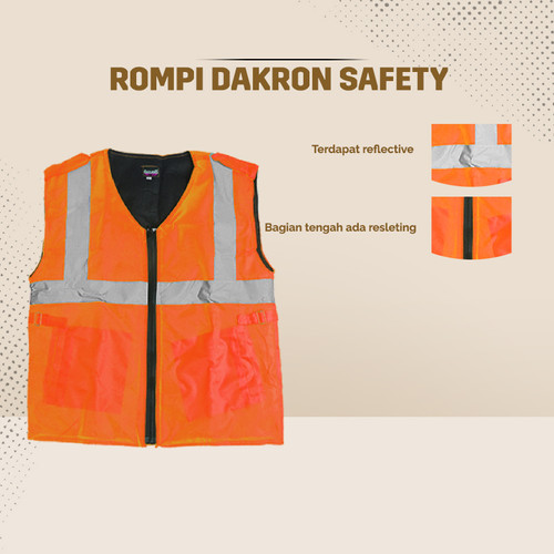 Rompi Dakron Safety / rompi proyek