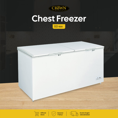 Chest Freezer BD-900 Mesin Pembeku Crown Horeca