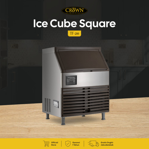 Ice Cube Square Machine TF-210 Mesin Pembuat Es Batu Crown Horeca