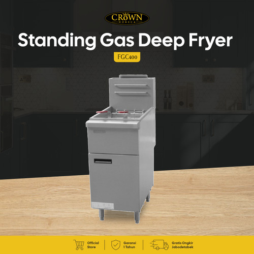 Standing Gas Deep Fryer FGC400 - Crown Horeca