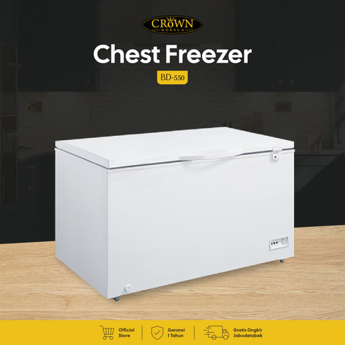 Chest Freezer BD-550 Mesin Pembeku Crown Horeca