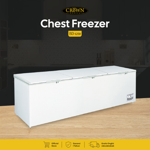 Chest Freezer BD-1250 Mesin Pembeku Crown Horeca