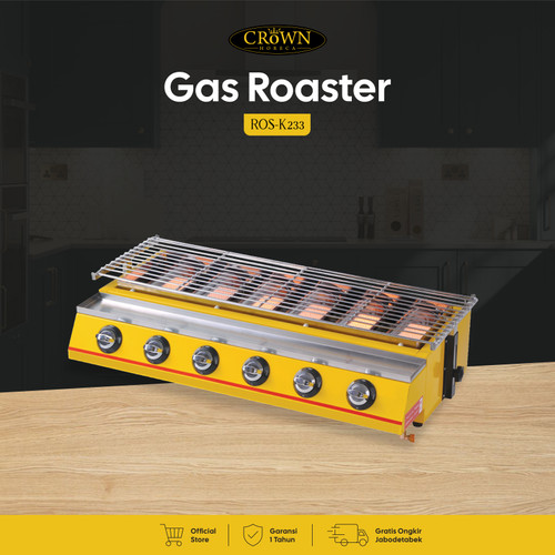 Gas Roaster / Kompor Pemanggang Gas 6 Tungku