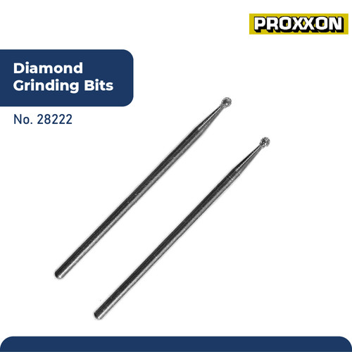 PROXXON 28222 MATA BOR TUNER DIAMOND GRINDING BITS (ROUND) 1.8MM 2PCS