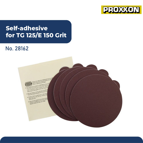 PROXXON 28162 AMPLAS BULAT SELF-ADHESIVE SANDING DISC TG125/E 150GRIT