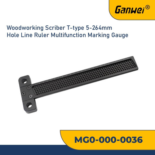 GANWEI 0036 PENGGARIS MULTIFUNGSI MARKING SCRIBER HOLE T RULER 5-264MM