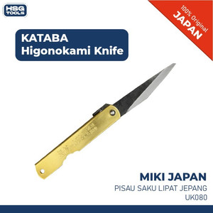 MIKI UK080 PISAU SAKU LIPAT JEPANG KATABA HIGONOKAMI KNIFE SINGLE EDGE