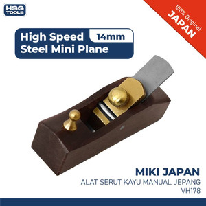 MIKI JAPAN VH178 ALAT SERUT KAYU MANUAL JEPANG HSS MINI PLANE 14MM