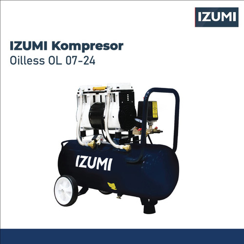 IZUMI OL 07-24 MESIN KOMPRESOR Oil-Less Compressor 0.75HP 24L