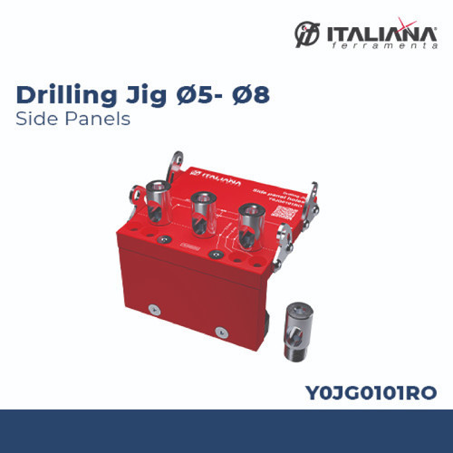 ITALIANA ALAT PELUBANG DOWEL DRILLING JIG O5- O8 FOR SIDE PANELS