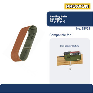 PROXXON 28922 KERTAS AMPLAS SABUK BELT SANDING BELT F. BBS/S GR80 5PC