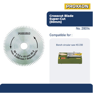 PROXXON 28014 MATA GERGAJI CIRCULAR SAW CROSSCUT BLADE SUPERCUT O58MM