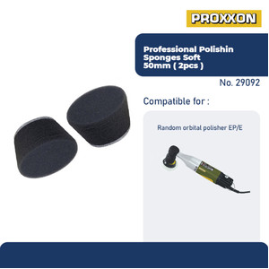 PROXXON 29092 BUSA POLES POLISHING SPONGE O 50 MM, SOFT, 2 PCS