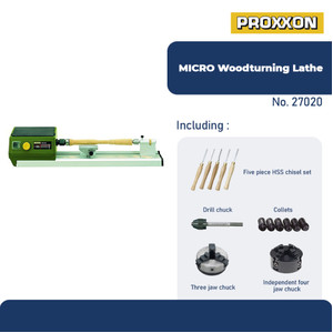 PROXXON 27020 MESIN BUBUT KAYU MICRO WOODTURNING LATHE DB 250