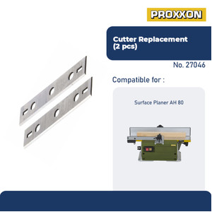 PROXXON 27046 MATA PISAU MESIN SERUT CUTTER SURFACE PLANER AH80 2 PCS