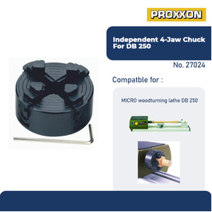 PROXXON 27024 CHUCK BUBUT INDEPENDENT 4-JAW CHUCK FOR DB 250