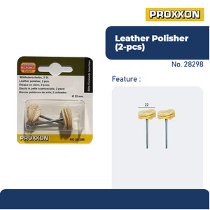 PROXXON 28298 MATA POLES TUNER LEATHER POLISHER O22MM 2PCS