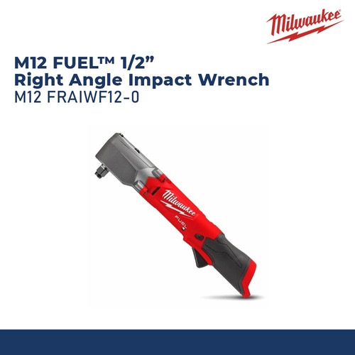 MILWAUKEE M12 FRAIWF12-0 CORDLESS 1/2" RIGHT ANGLE IMPACT WRENCH